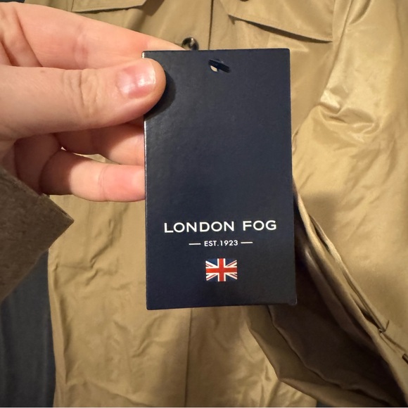 London Fog Beige Outerwear Trench Coat - Picture 6 of 10